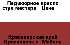 Педикюрное кресло, стул мастера › Цена ­ 16 500 - Красноярский край, Красноярск г. Мебель, интерьер » Прочая мебель и интерьеры   . Красноярский край,Красноярск г.